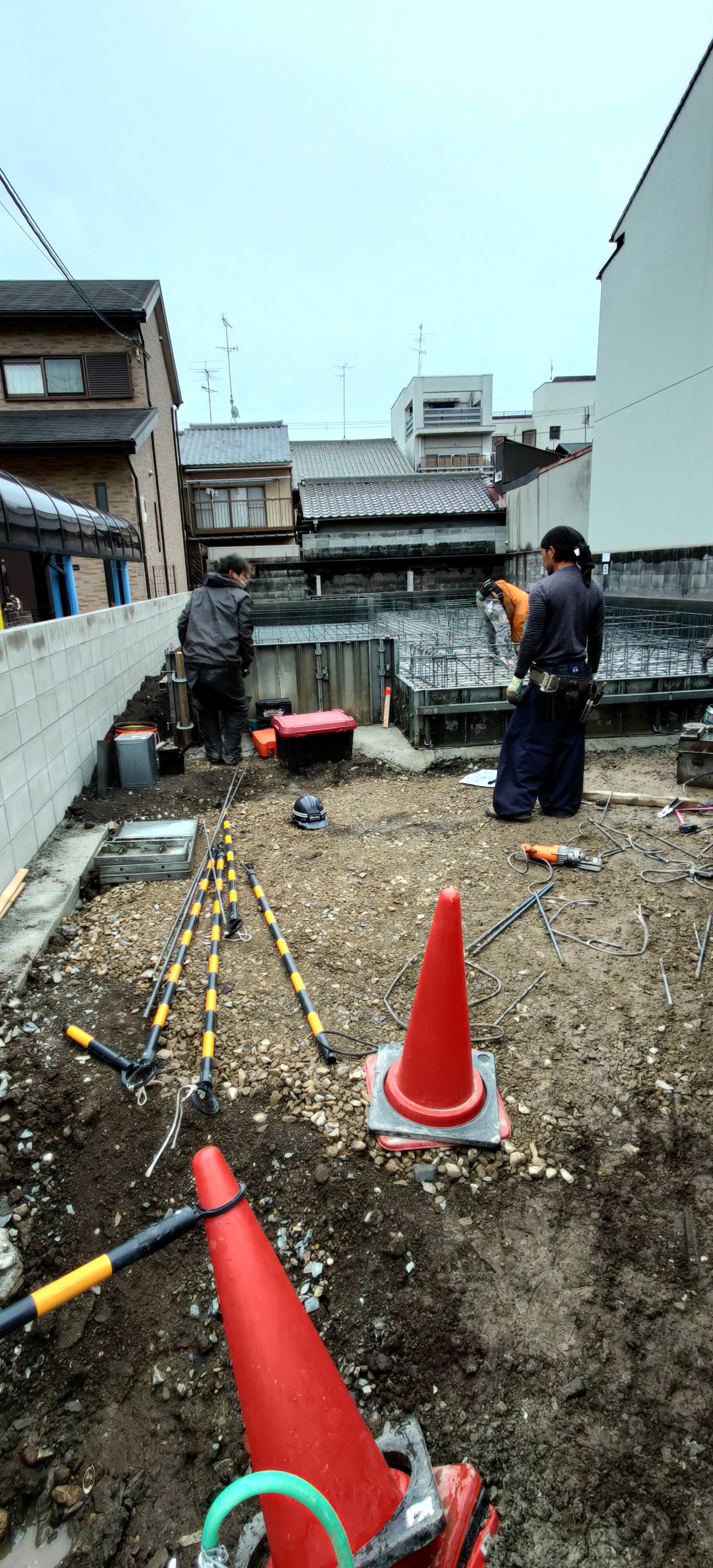 基礎工事、配筋作業です!